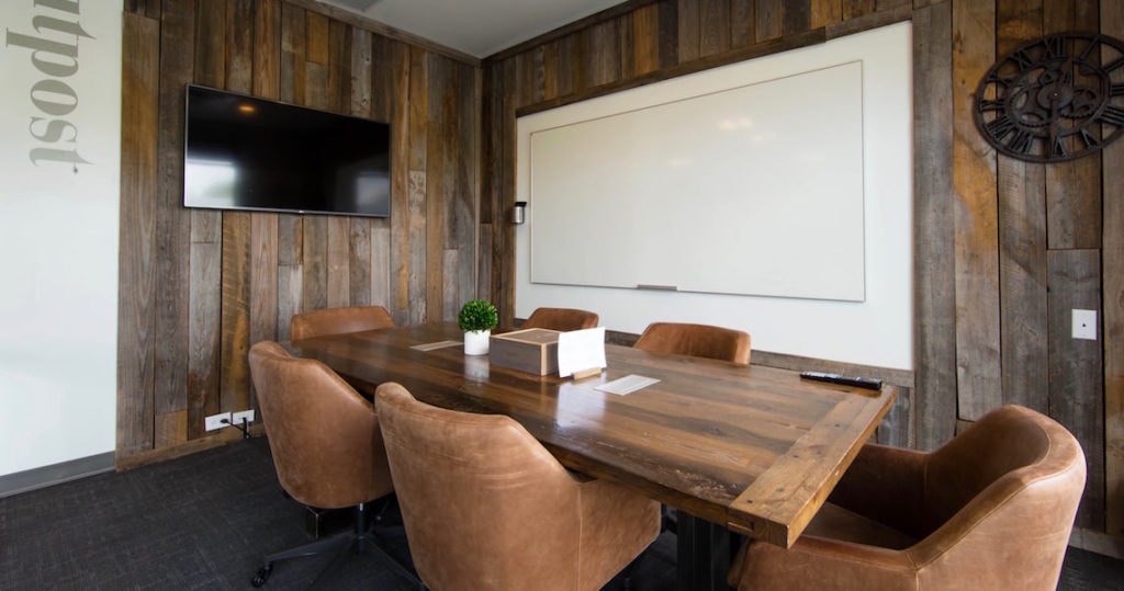 Luxury Boardroom seating 8 people in Alpharetta, Georgia