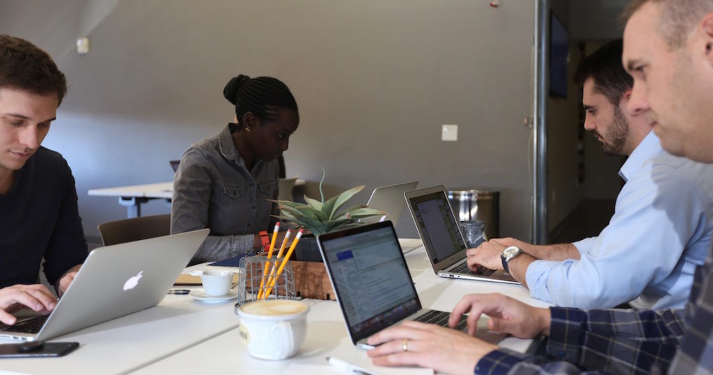 Team of people coworking in Atlanta, Georgia