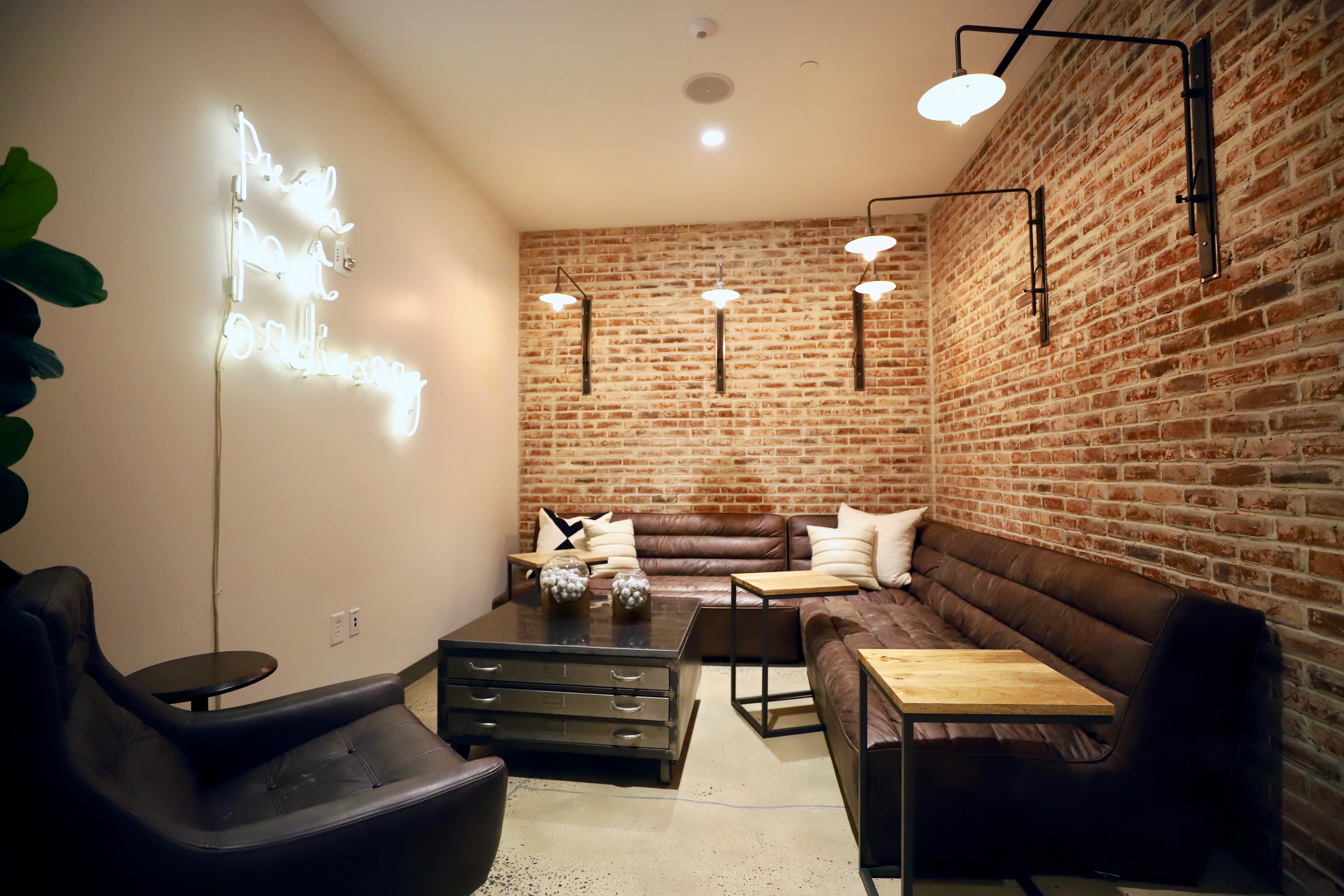 Lounge seating coworking space