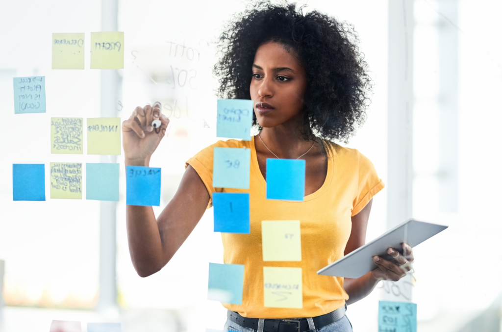 woman planning for 2024