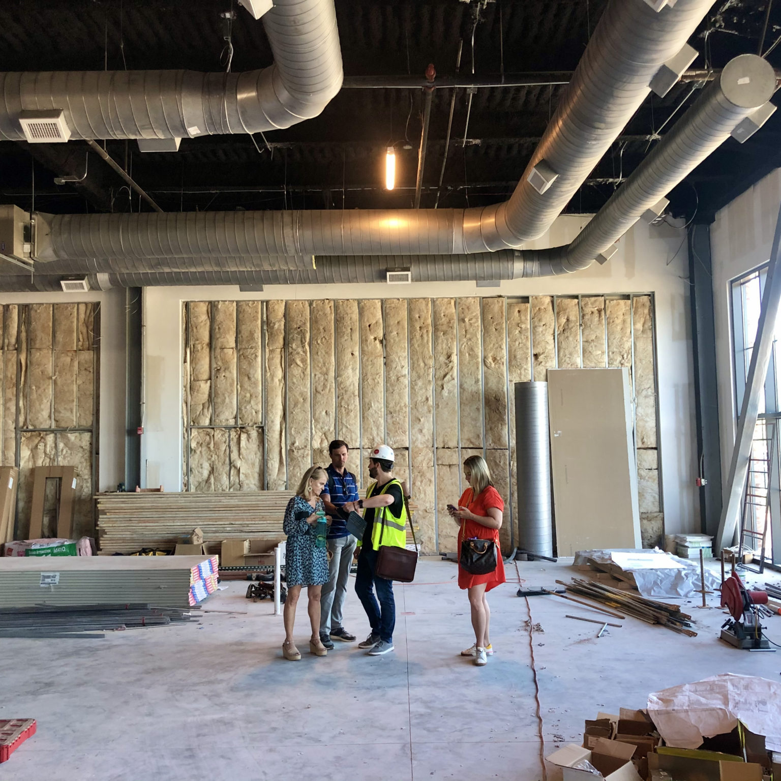 Construction build out at Roam at Trilith